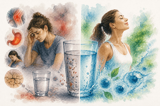 Agua alcalina, inflamación y energía una relación que cada vez genera más interé